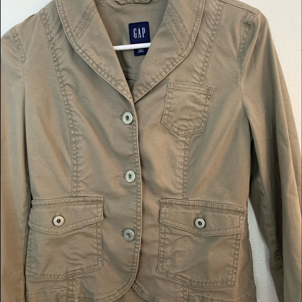 Gap Denim Jacket Metal Buttons Cosplay Military style